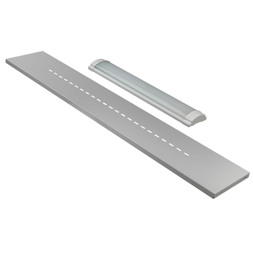 Полка с лампой для верстака 1500 мм (светло-серый) RUNTEC LA15-7035