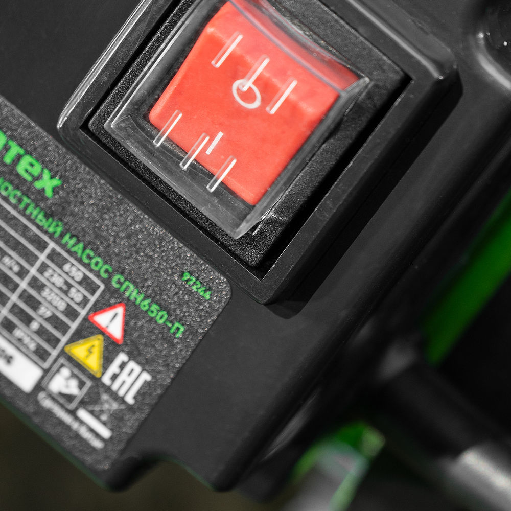 Садовый поверхностный насос СПН650-П, 650 Вт, напор 37 м, 3200 л/ч, пластик Сибртех (97244)