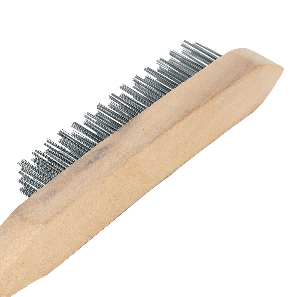 Щетка четырехрядная металлическая с деревянной ручкой Sparta (748225)