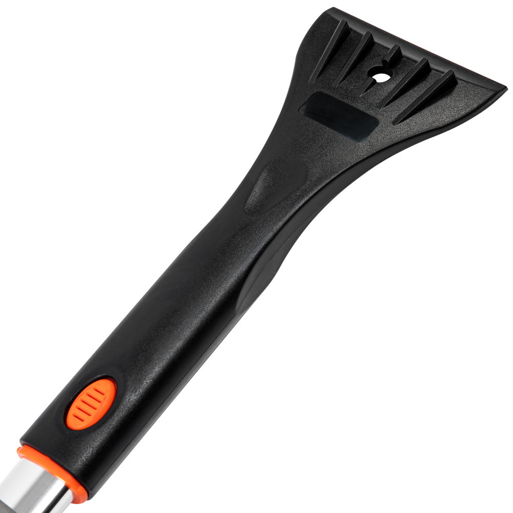 Щетка-сметка для снега со скребком и водосгоном, телескопическая, поворотная голова Stels (55299)