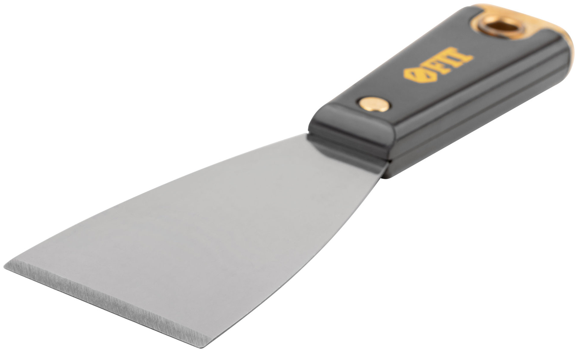 Шпатель для удаления ржавчины Профи, толщ. лезвия 1 мм, пластик.ручка с метал.бойком 2 (50 мм) (06390)
