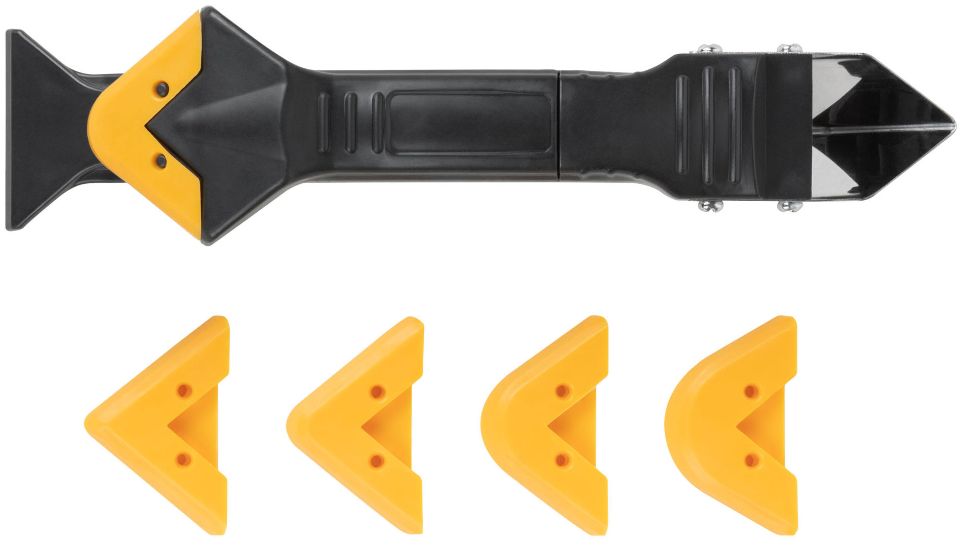 Шпатель-скребок многофункциональный, 5 сменных насадок (06895)