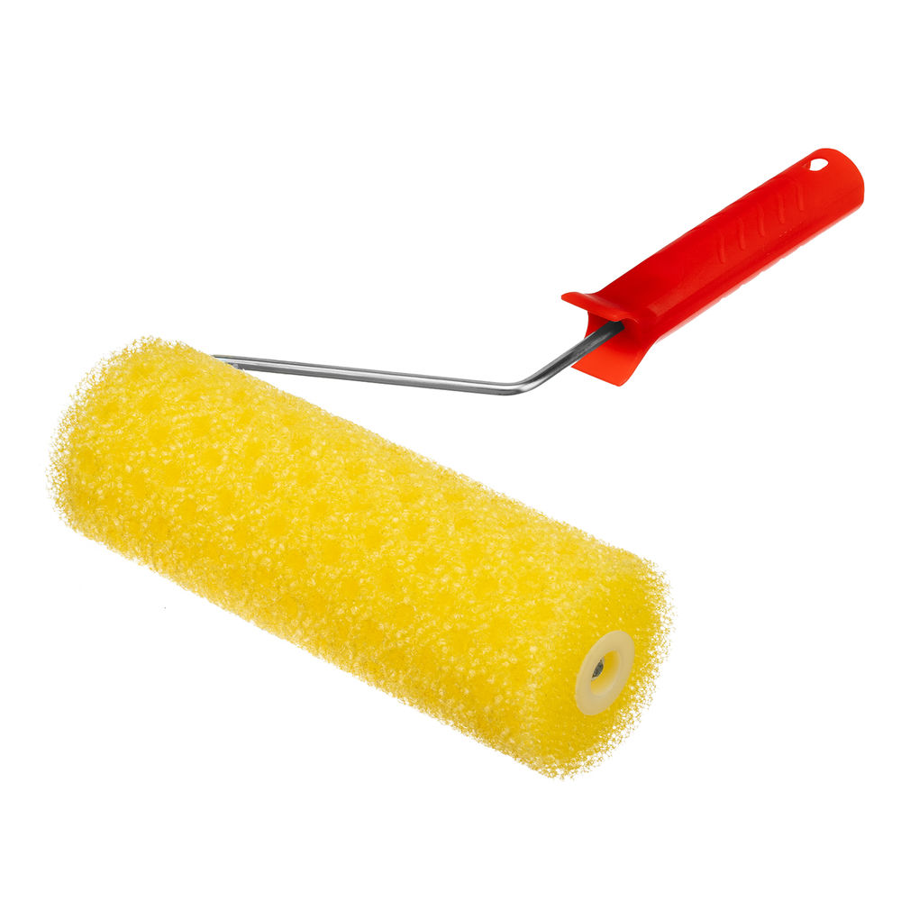 Валик Структурный поролоновый с ручкой, горошек, 230 мм, D 80 мм, D ручки 6 мм MTX (80222)