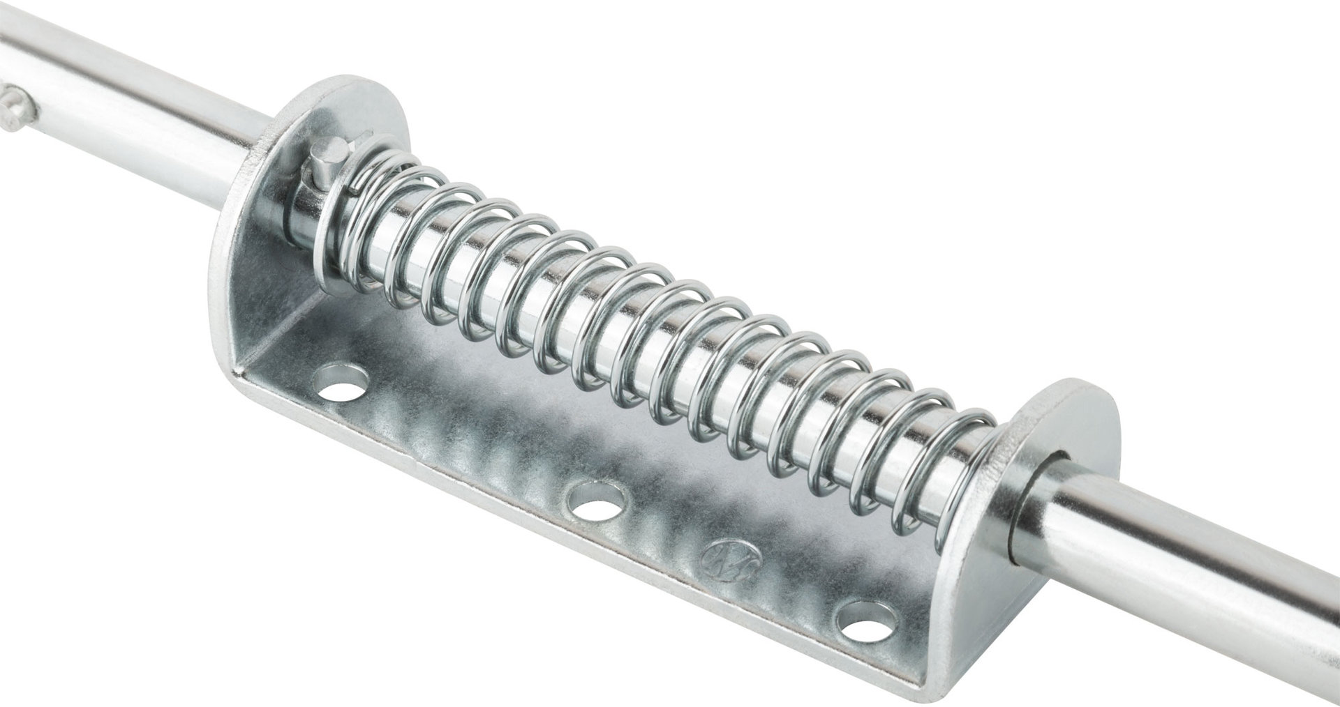 Засов пружинный накладной, круглый ригель, 400 мм (66700)