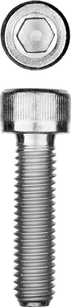 Винт с внутренним шестигранником М10?30 мм DIN 912 кл. пр. 8.8 цинк 5 кг Профессионал ЗУБР 30318-10-030