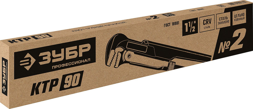 Трубный ключ КТР-90, №2, 1.5, 440 мм ЗУБР Профессионал 27335-2_z02