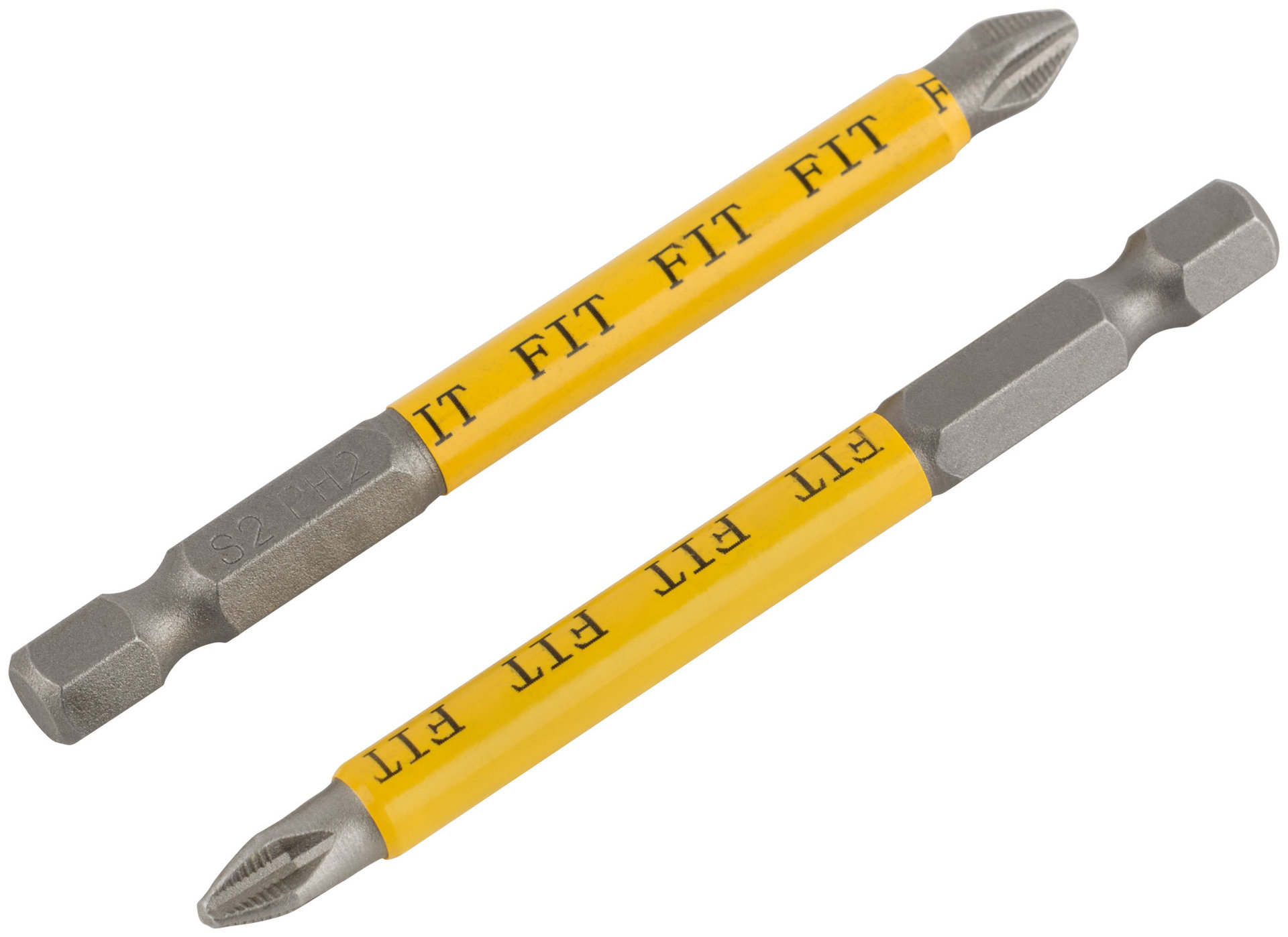 Биты кованые, сталь S2, односторонние 75 мм PH2, Профи 10 шт., блистер (57528)