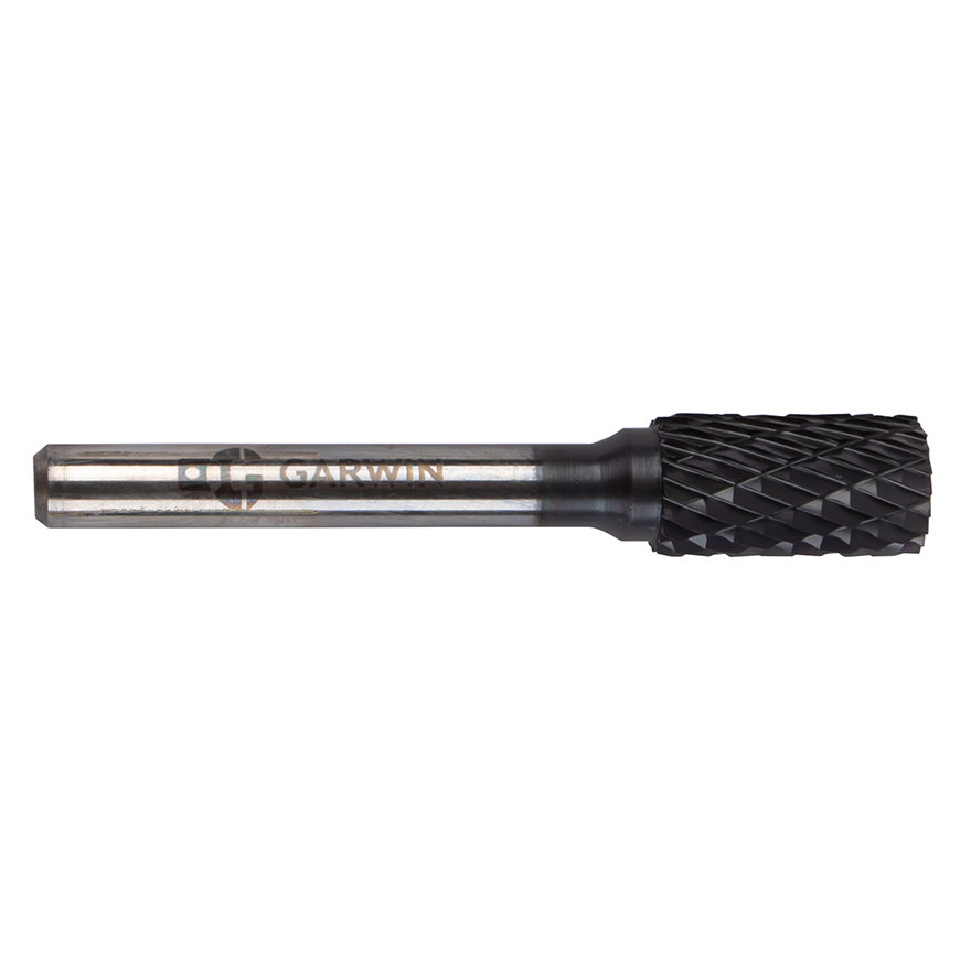 Борфреза цилиндрическая с гладким торцом 10x20x64 мм, VHM, DC, TiAlN, форма A (серия 900507) GARWIN INDUSTRIAL 900507-102064