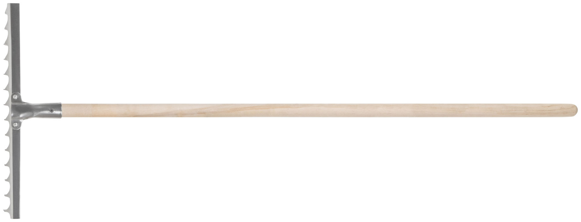 Грабли, витой зуб, нержавеющая сталь, 14 зубьев, с деревянным черенком (76984)