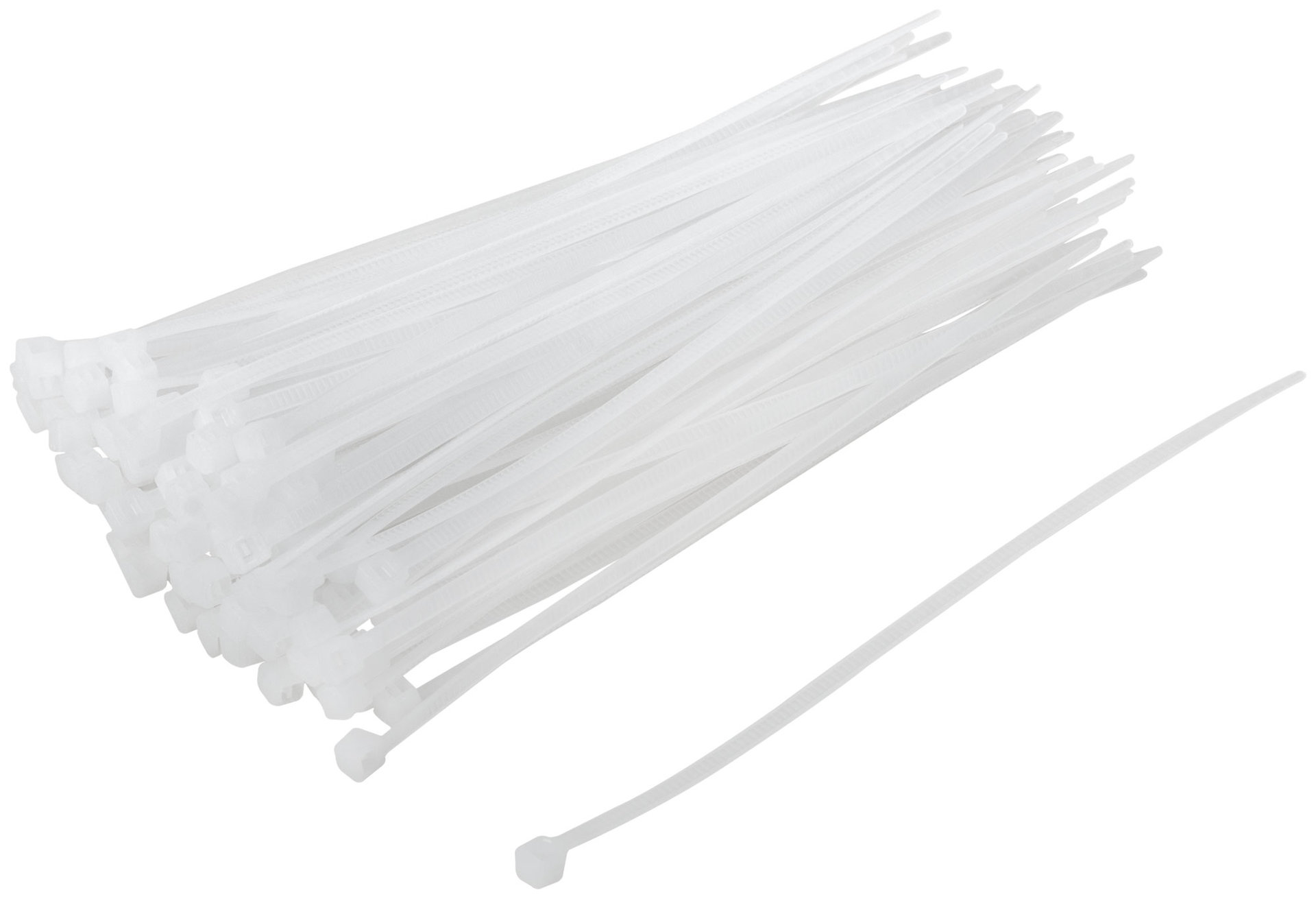 Хомуты нейлоновые, белые д/проводов 100 шт., 120x2,5 мм (60412)