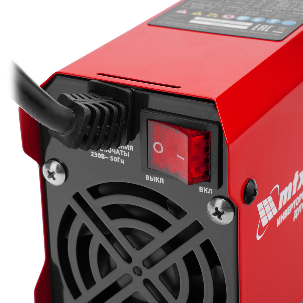 Инверторный аппарат дуговой сварки MMA-180BS, 180 А, ПВ 60% MTX (94397)