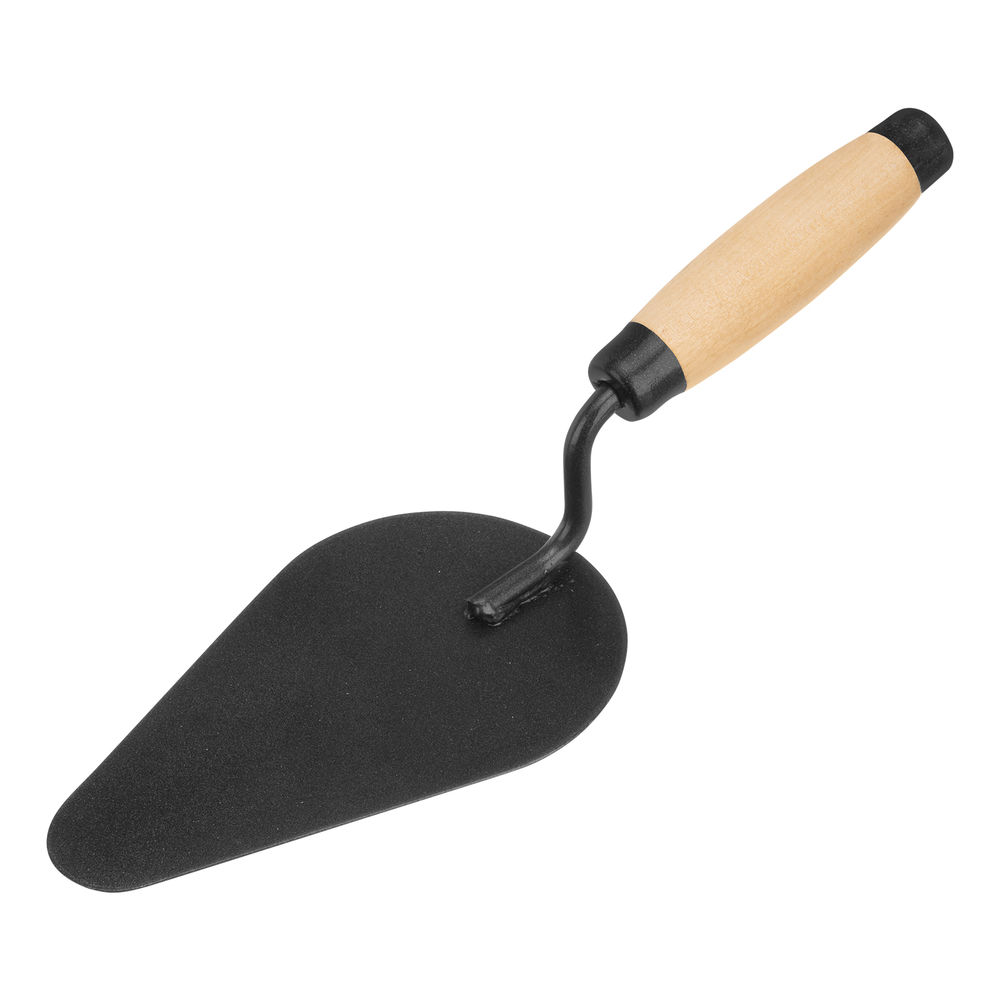 Кельма печника стальная, деревянная усиленная ручка (86222)