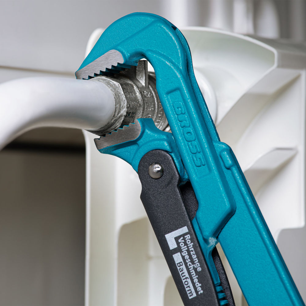 Ключ трубный рычажный 3/4, №0, цельнокованый, CrV, тип L Gross