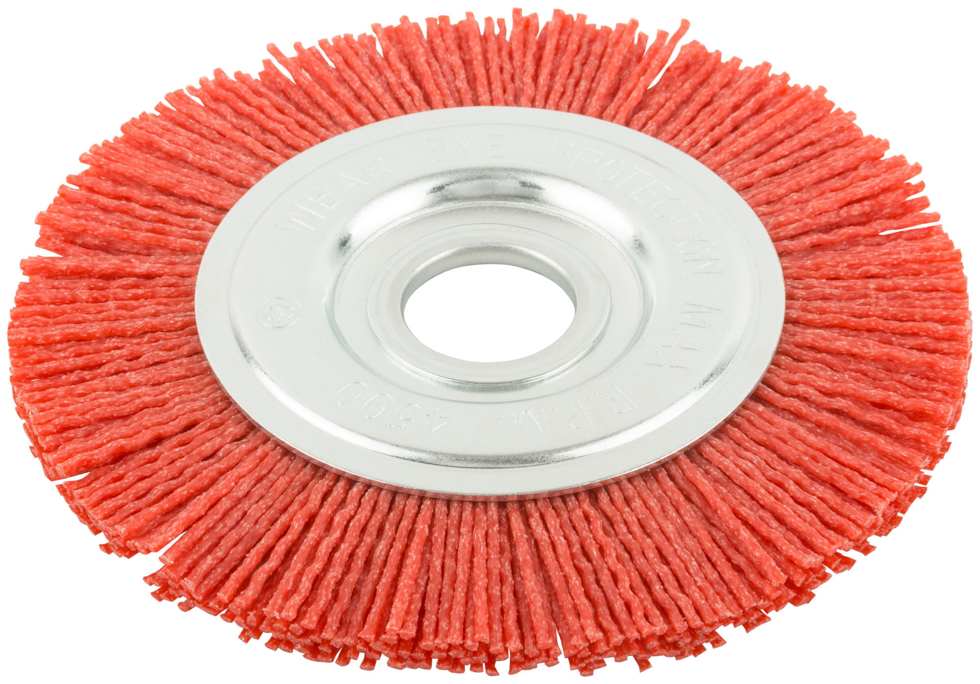 Корщетка-колесо нейлоновая, посадочный диаметр 22,2 мм, Профи 125 мм (38793)