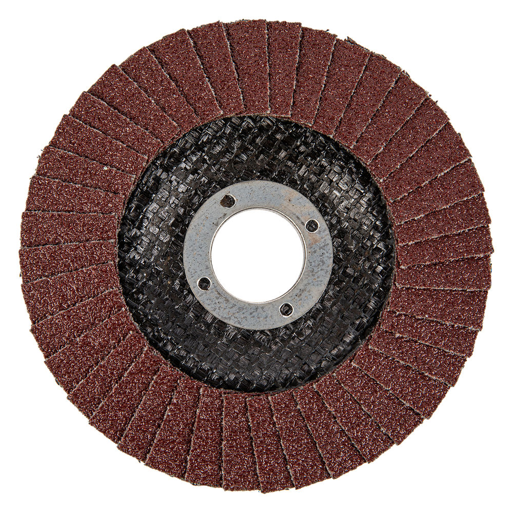 Круг лепестковый торцевой, конический, Р 80,115 х 22.2 мм Сибртех (74079)