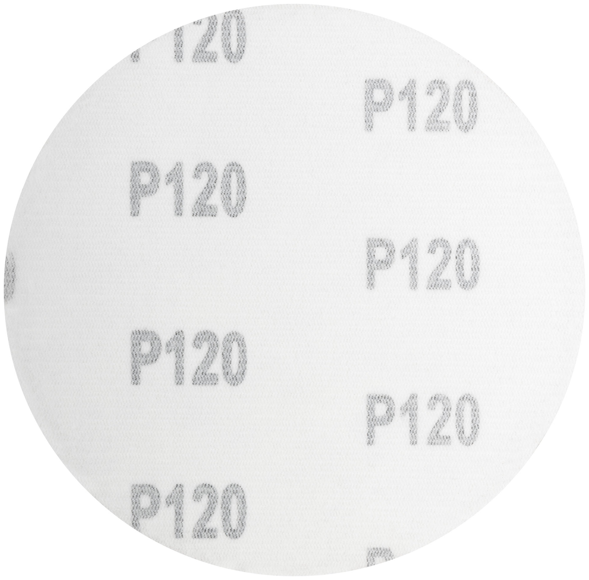 Круги шлифовальные сплошные (липучка), алюминий-оксидные, 125 мм, 5 шт. Р 120 (39826М)