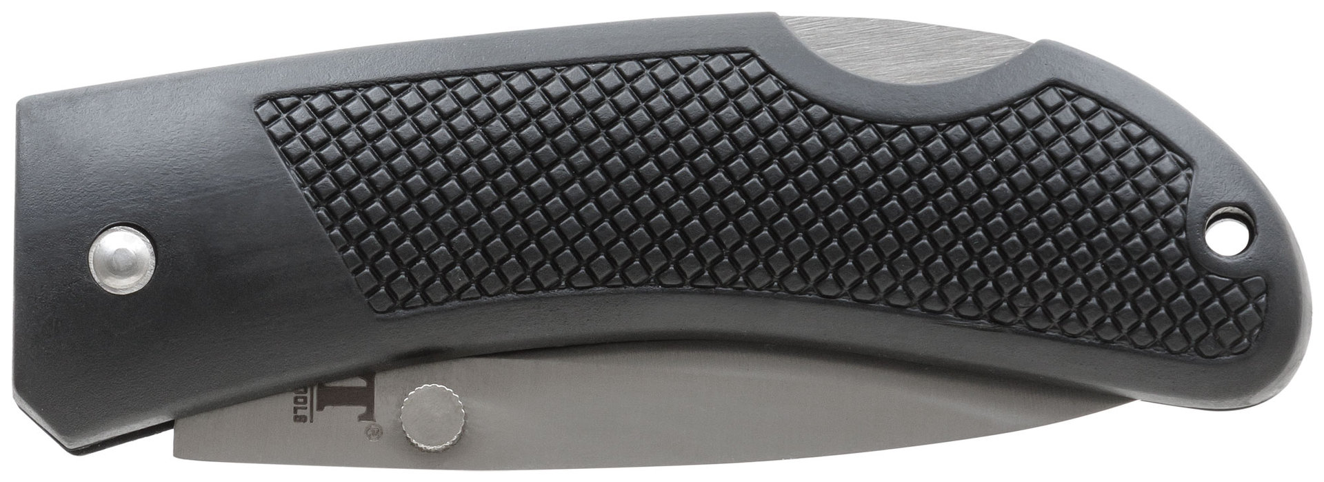 Нож складной Юнкер, 175 мм, лезвие 75 мм, нерж.сталь, ручка с мягкими ПВХ накладками (10553)