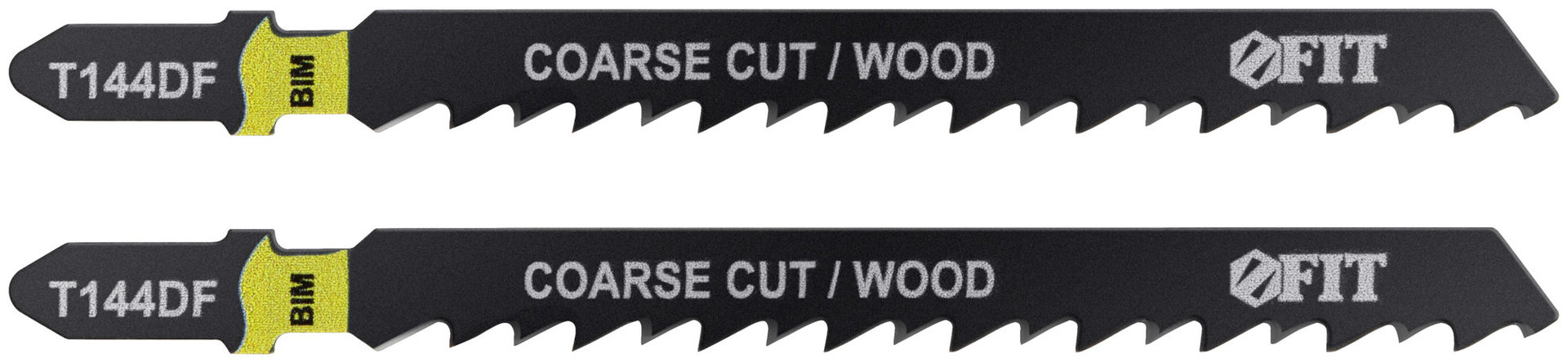 Полотна по дереву, Bimetal, разведенные, шлифованные зубья, 100/74/4 мм (Т144DF), 2 шт. (40945)
