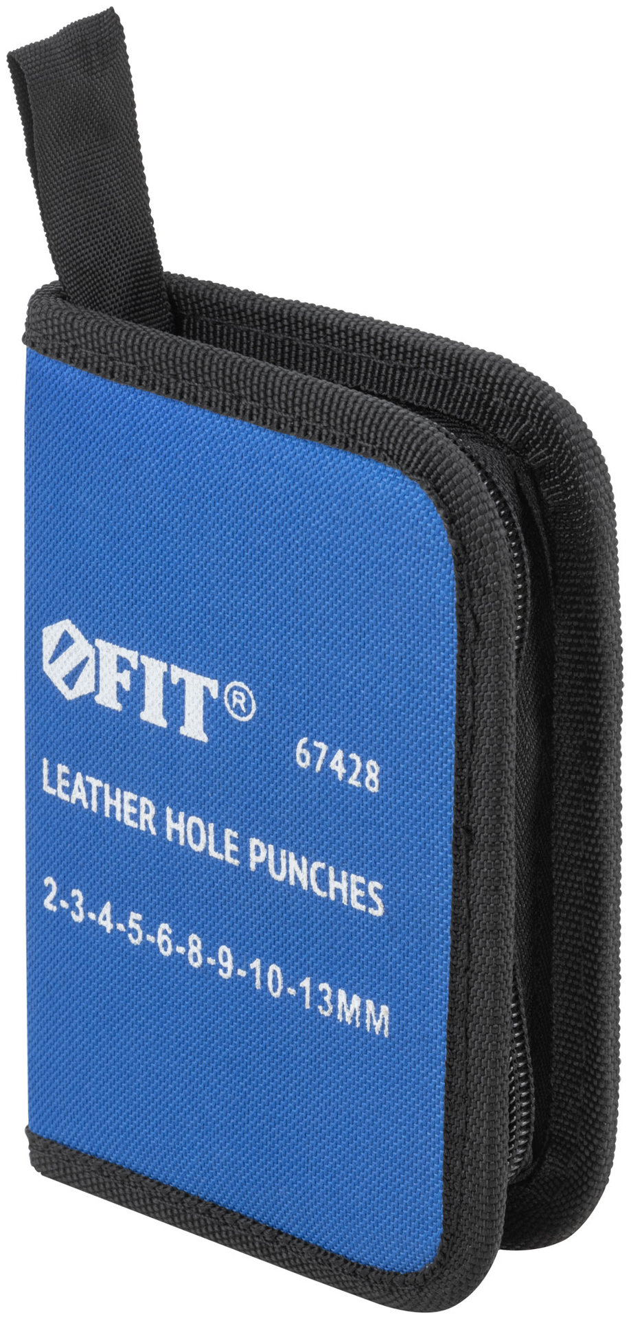 Пробойники для кожи, набор 9 шт. (отверстия 2-3-4-5-6-8-9-10-13 мм ) (67428)