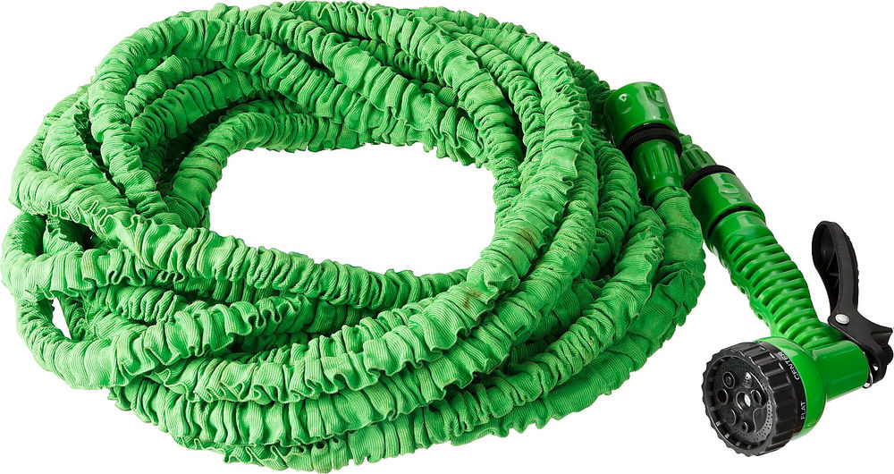 Удлиняющийся шланг 7.5 - 22.5 м, пистолет поливочный, коннекторы РОСТОК Р-22 428498-22