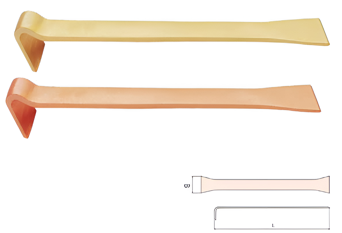 Шабер двусторонний Г-образный 40x270 сплав BeCu 208-1002, HORTZ