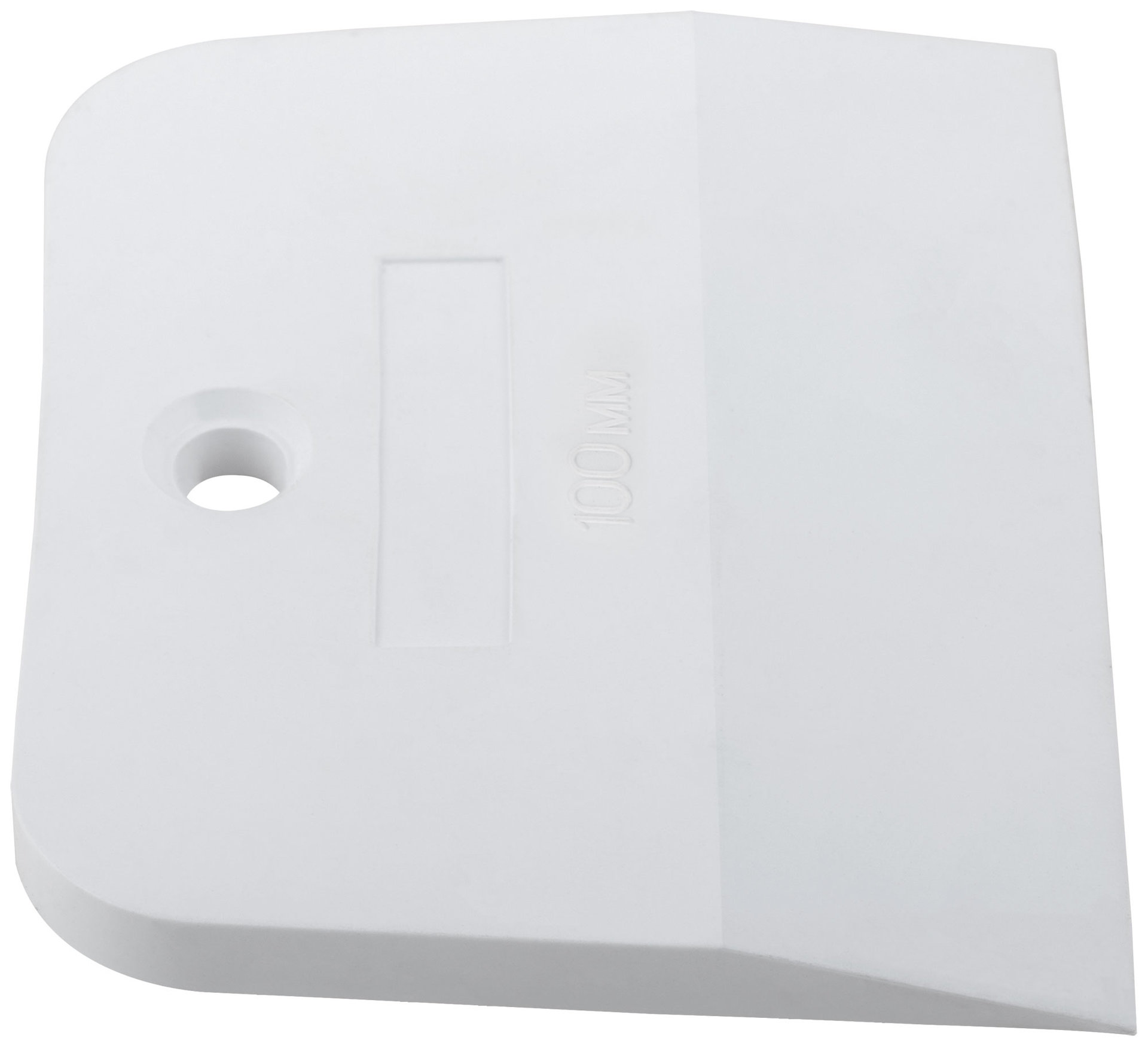 Шпатель резиновый белый 100 мм (06858)