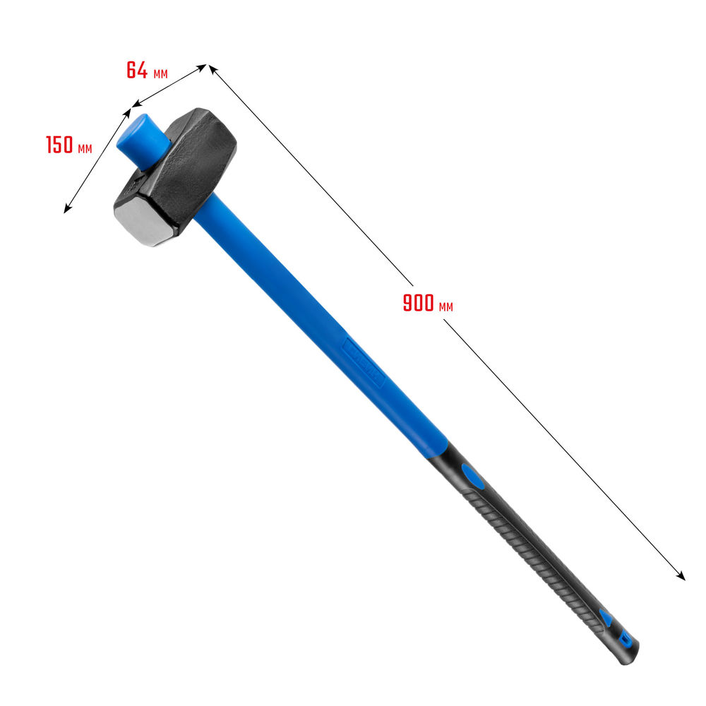 Кувалда с удлинённой фиберглассовой рукояткой 4 кг СИБИН 20134-4