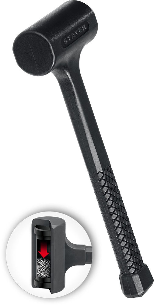 Молоток слесарный цельнолитой безынерционный 40 мм, 450 г STAYER Professional 2042-450