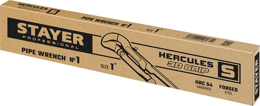 Ключ трубный с изогнутыми губками Professional Hercules-S STAYER №1, 1, 330 мм 27311-1_z01  