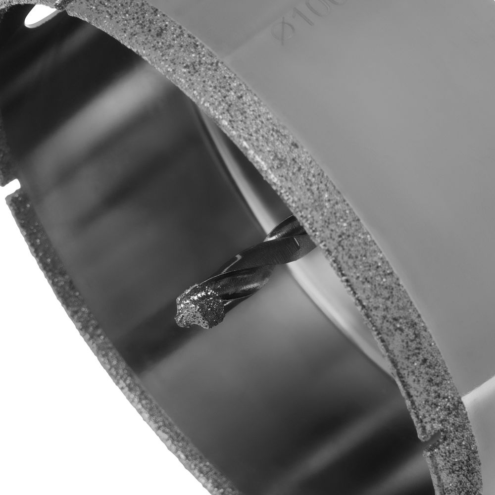 Сверло алмазное по керамограниту, 100 х 67 мм, трехгранный хвостовик Matrix (726883)