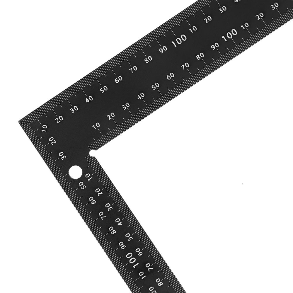 Угольник, 200 х 300 мм, алюминиевый, лазерная гравировка Denzel (32392)