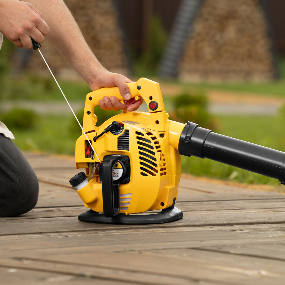 Воздуходувка-пылесос бензиновая GL-260, 26 см3, 1 л.с. Denzel (57902)