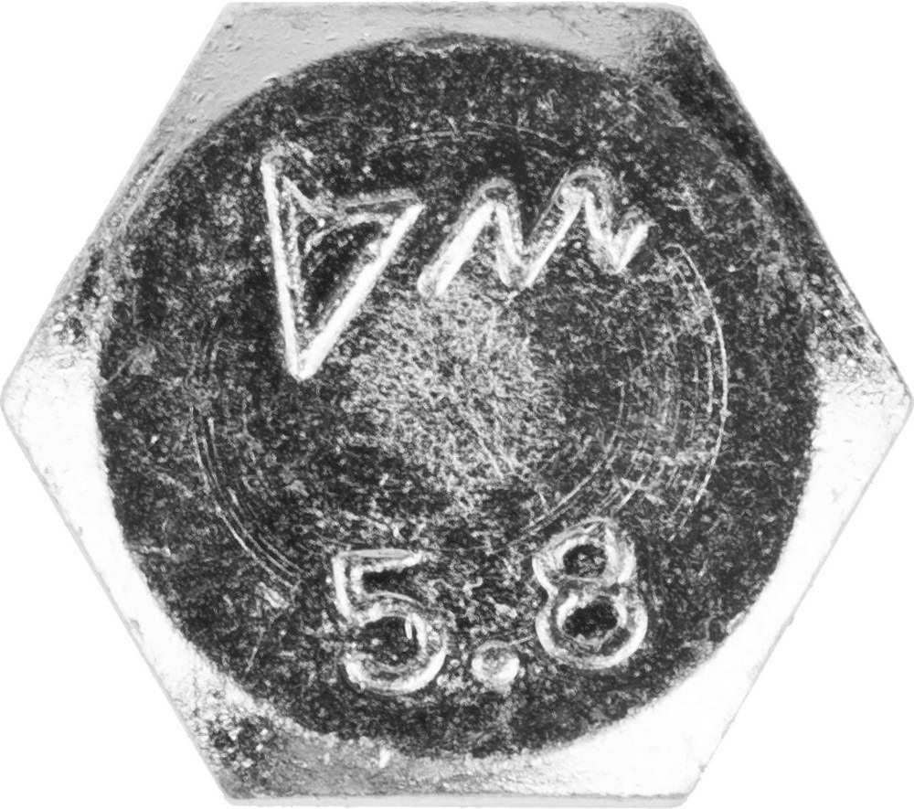 Болт M12 x 60 мм, кл. пр. 5.8, цинк, 5 кг, ГОСТ 7798-70 ЗУБР 303080-12-060