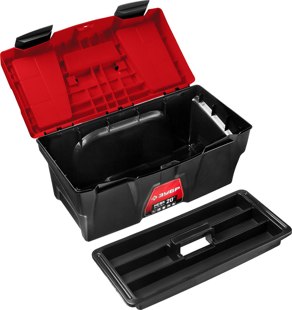 Пластиковый ящик для инструментов 500 х 250 х 260 мм 20 ЗУБР НЕВА-20 38323-20