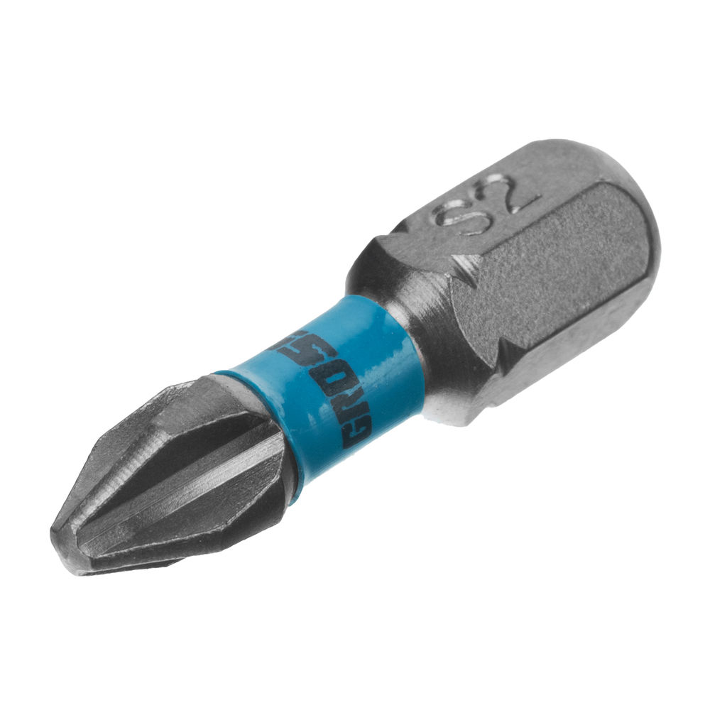 Бита торсионная PH2 x 25 мм, для ударных шуруповертов, 10 шт. Gross (11482)