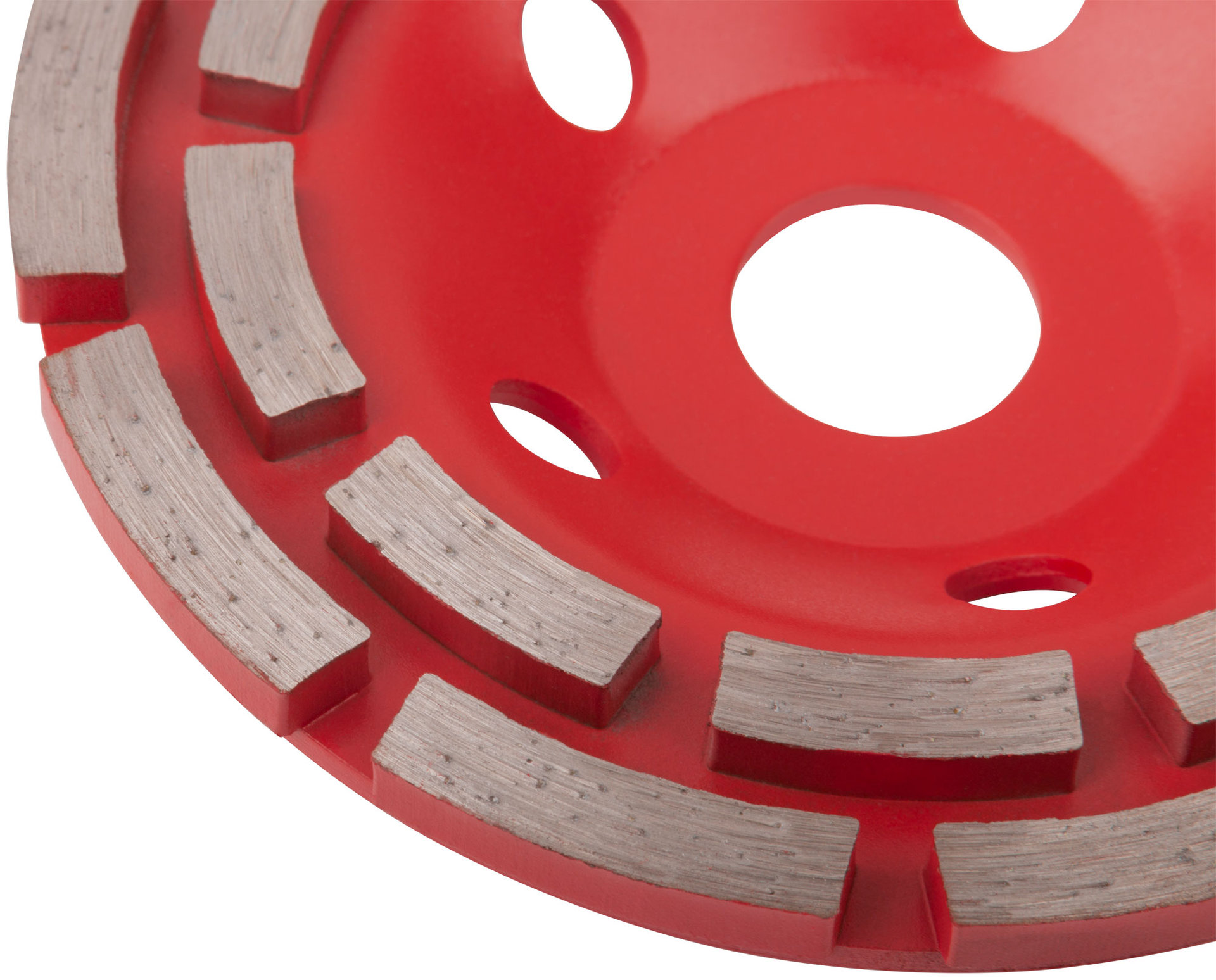 Диск алмазный шлифовальный, посадочный диаметр 22,2 мм, сегментный, двойной ряд 125 мм (39515)