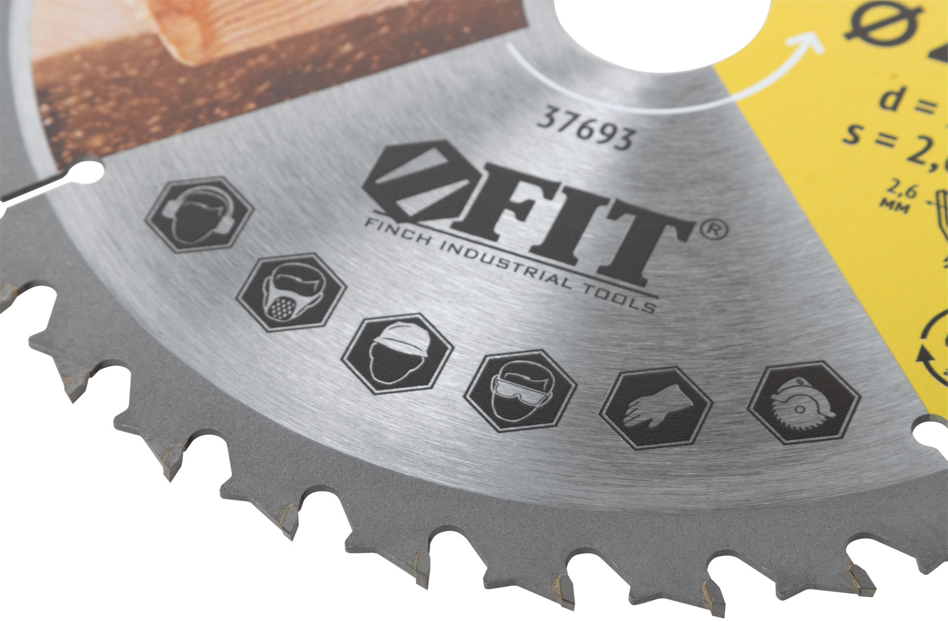 Диск пильный для циркулярных пил по дереву, спец. форма зуба 210 х 30/25,4 х 36Т (37693)