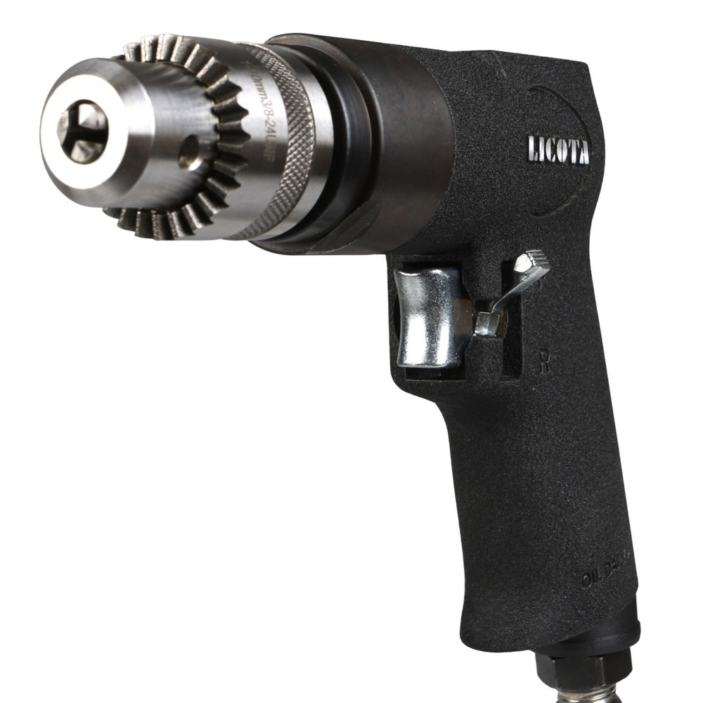 Дрель пневматическая 3/8 с реверсом 1800 об/мин, усиленная, Licota, PAD-03004-RU