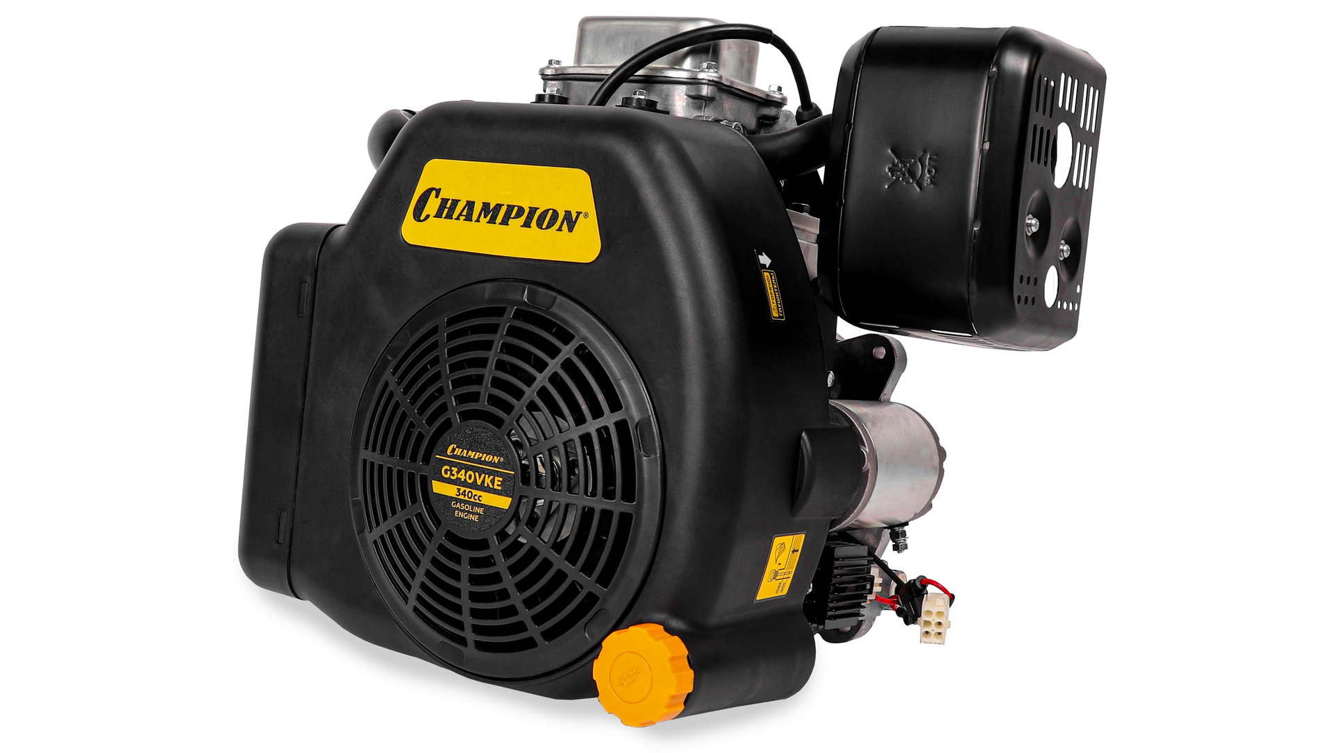 Двигатель 11лс/8,1кВт 340см? вертикальный 25,4мм шпонка 28кг эл.стартер CHAMPION G340VKE