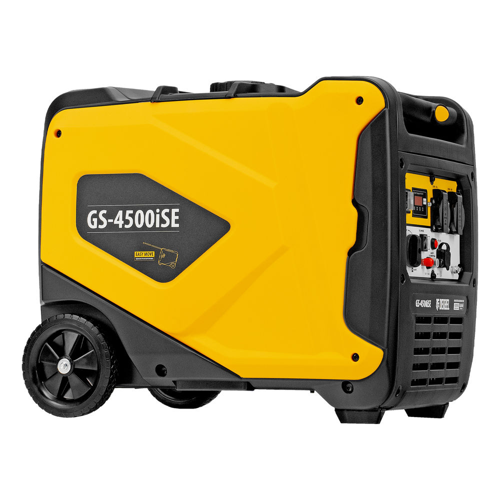 Генератор инверторный GS-4500iSE, 4,5 кВт, 230 В, закрытый корпус, электростартер DENZEL (94714)