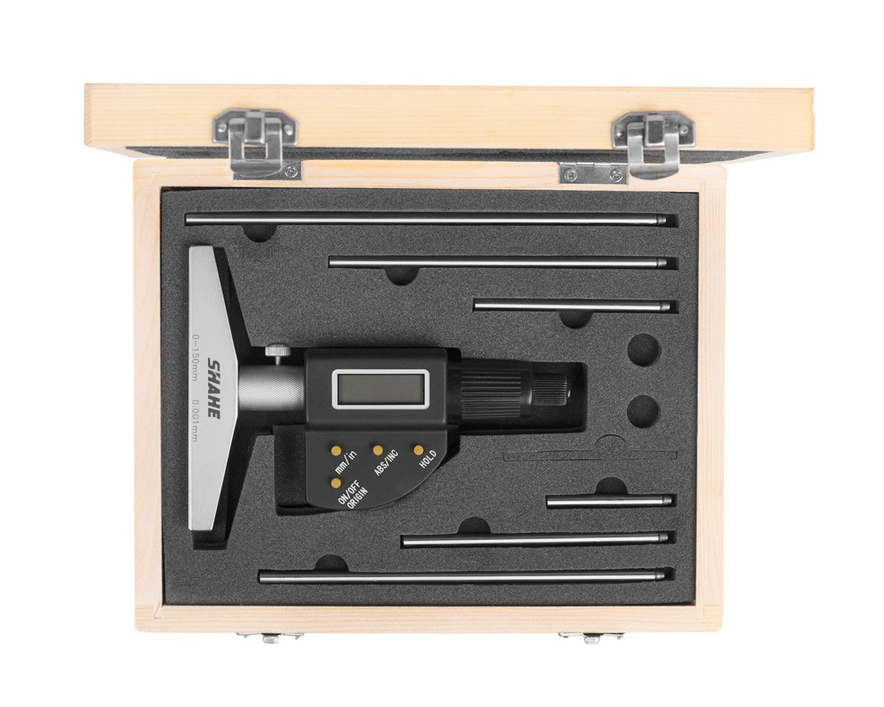 Глубиномер микрометрический ГМЦ-150 0,001 эл. SHAHE