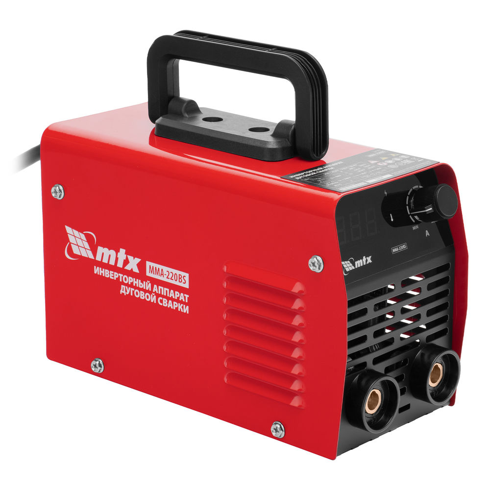Инверторный аппарат дуговой сварки MMA-220BS, 220 А, ПВ 60% MTX (94399)