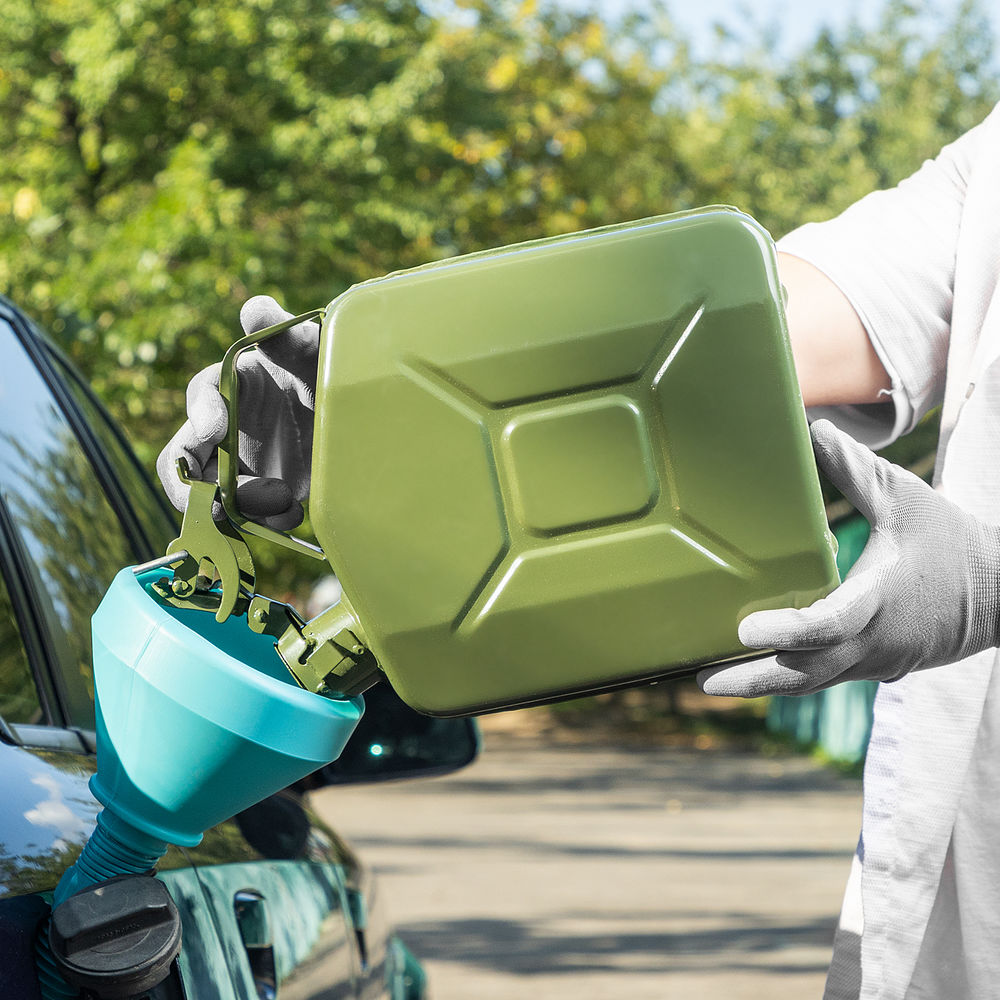 Канистра для топлива, металлическая, толщина стенок 0,8мм, 5 литров (53140)