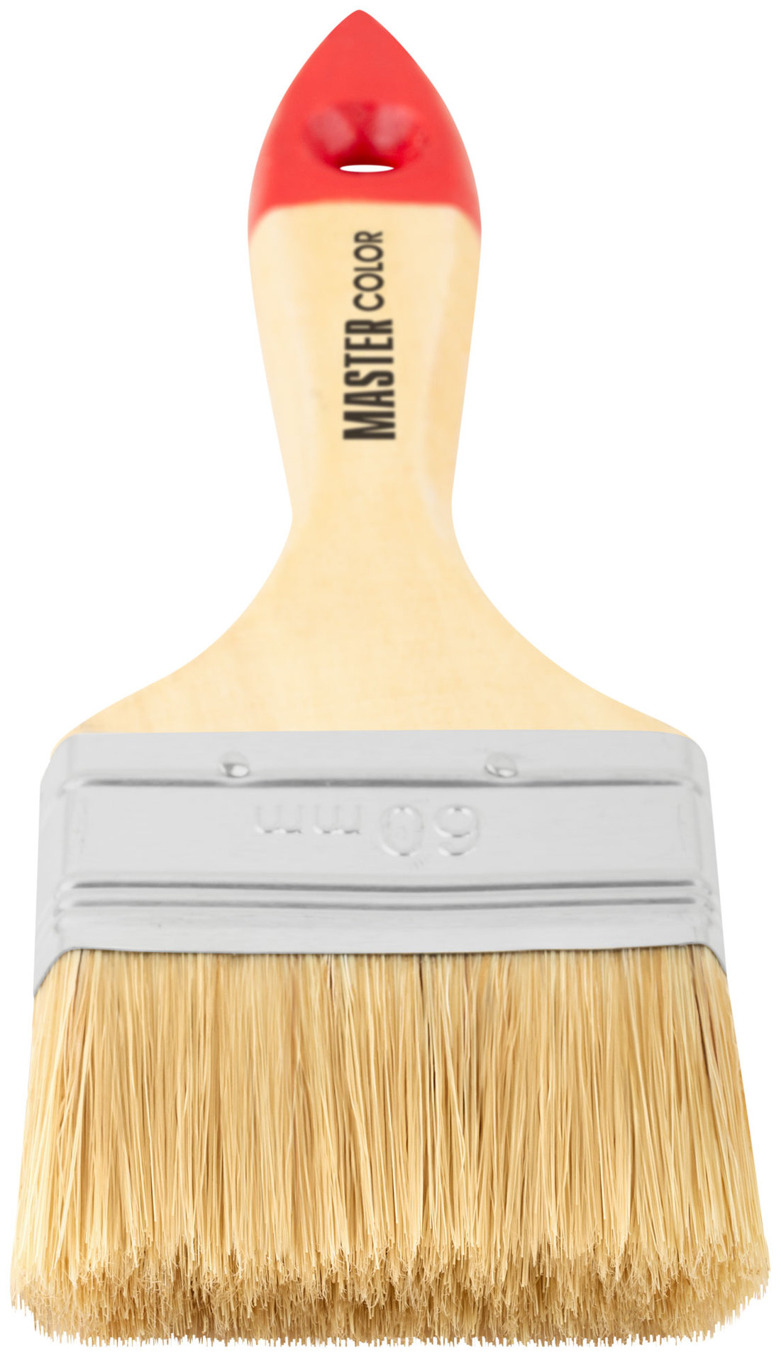 Кисть флейцевая, натур. щетина, 55% топс, лакиров.ручка, ширина 60 мм (30-0014)