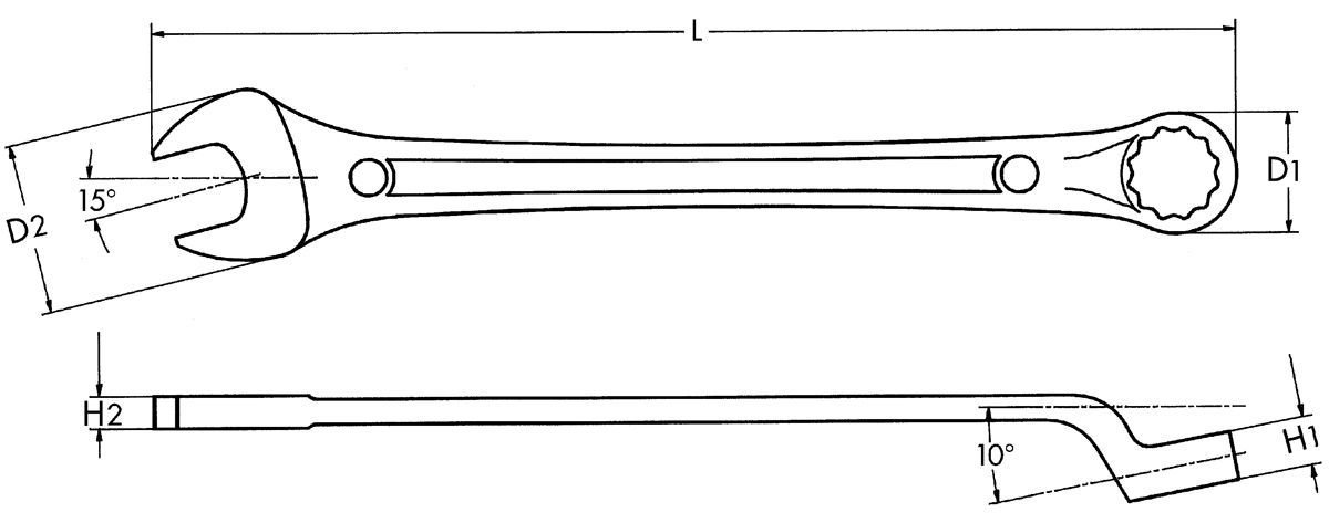 КЛЮЧ РОЖКОВО-НАКИДНОЙ HEYCO Qualitatswerkzeuge GmbH & Co. KG HE-00410021083