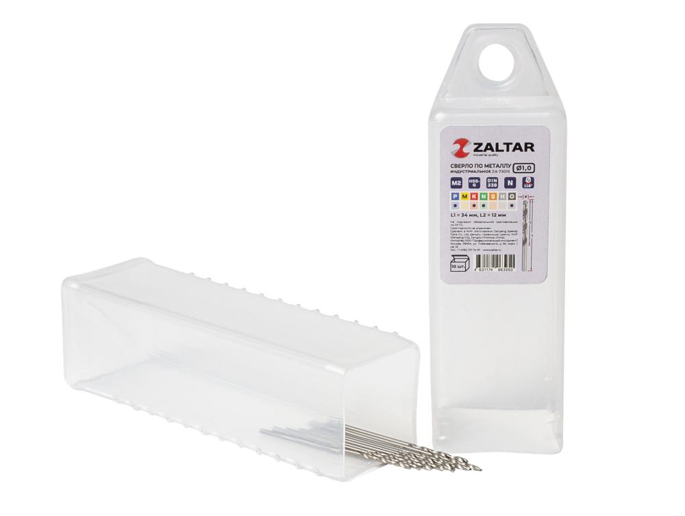 Комплект свёрл по металлу индустриальных, 10 шт, DIN 338, HSS-G, Тип N, 5xD, O1.00 мм (ZA-73010-S10)