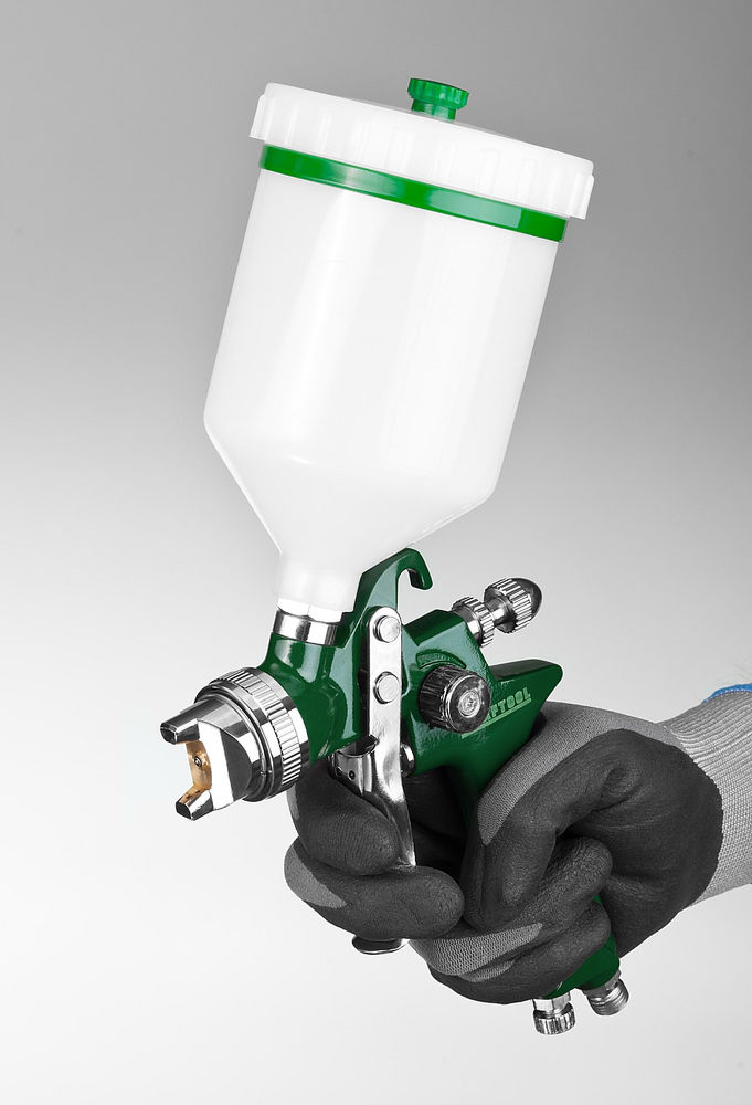 Пневматический краскопульт с верхним бачком AirKraft, HVLP, 1.7 мм KRAFTOOL 06522-1.7