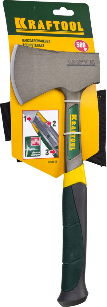 Топор туристический цельнокованый 600/850 г, 340 мм Extrem KRAFTOOL 20645-06