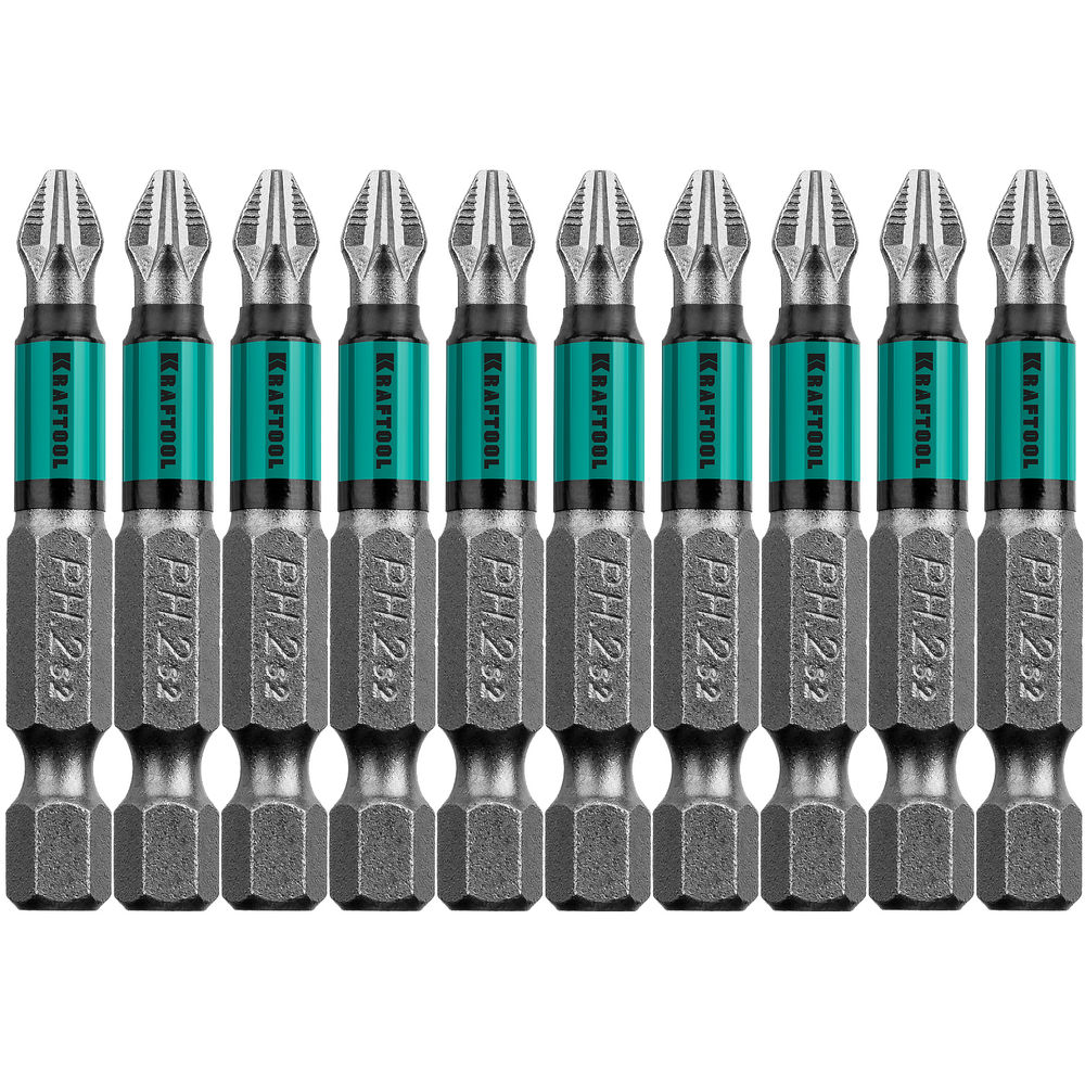 Биты Optimum PH2, 50 мм, 10 шт KRAFTOOL 26122-2-50-10