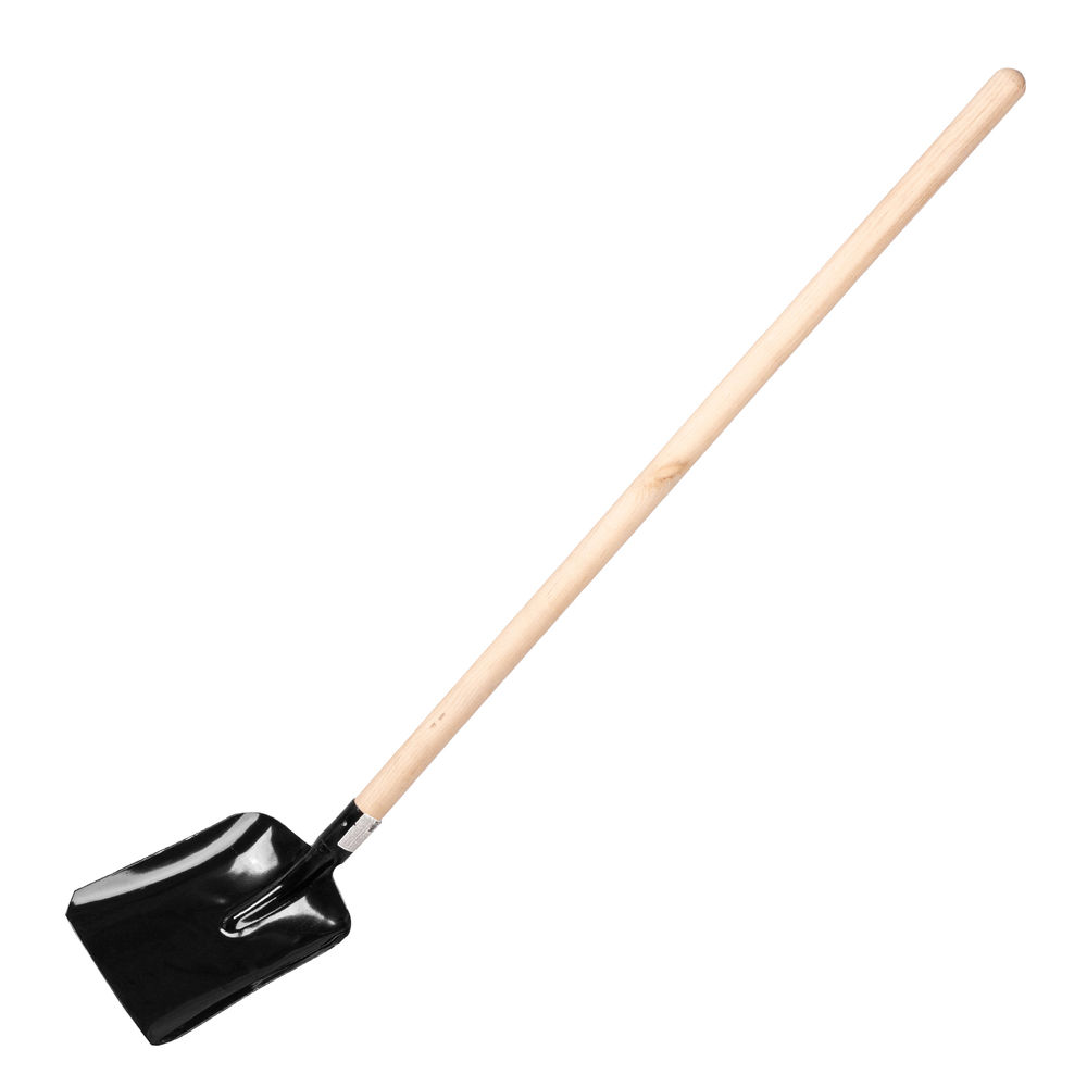 Лопата совковая, 230х280х1400 мм, деревянный черенок, (61461)